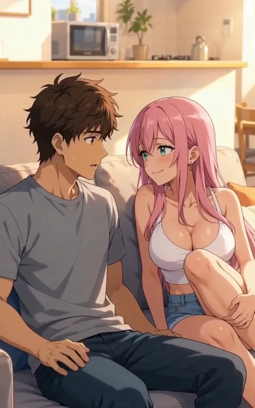 One Bed With My Roommate – opening frame of episode 1