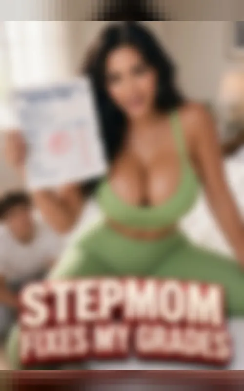 Stepmom Fixes My Grades – blurred poster of a members-only Candy short