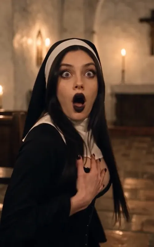 The Nuns Took Me In – opening frame of episode 1